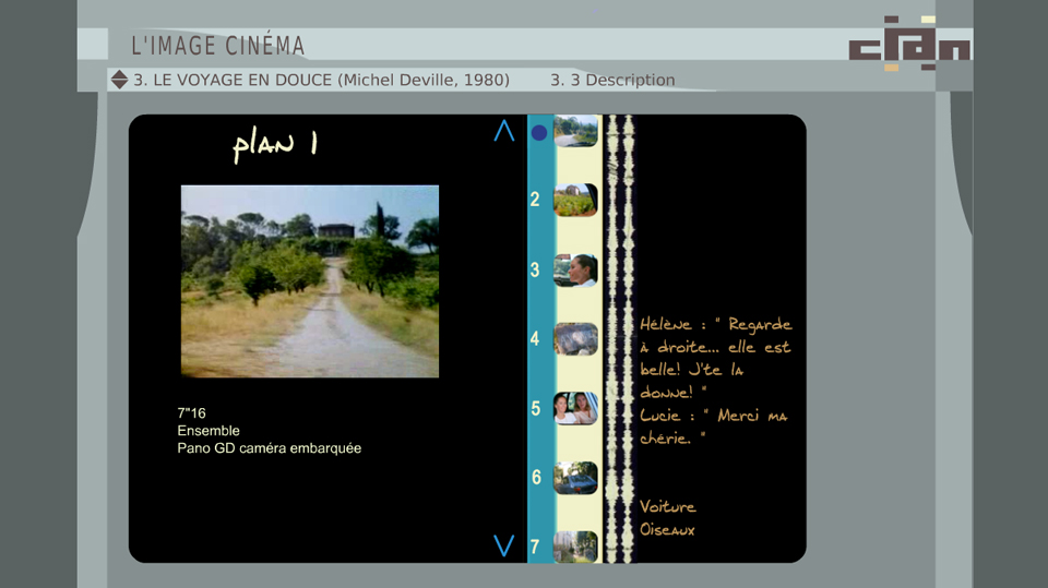 copie d'écran du module Image cinéma