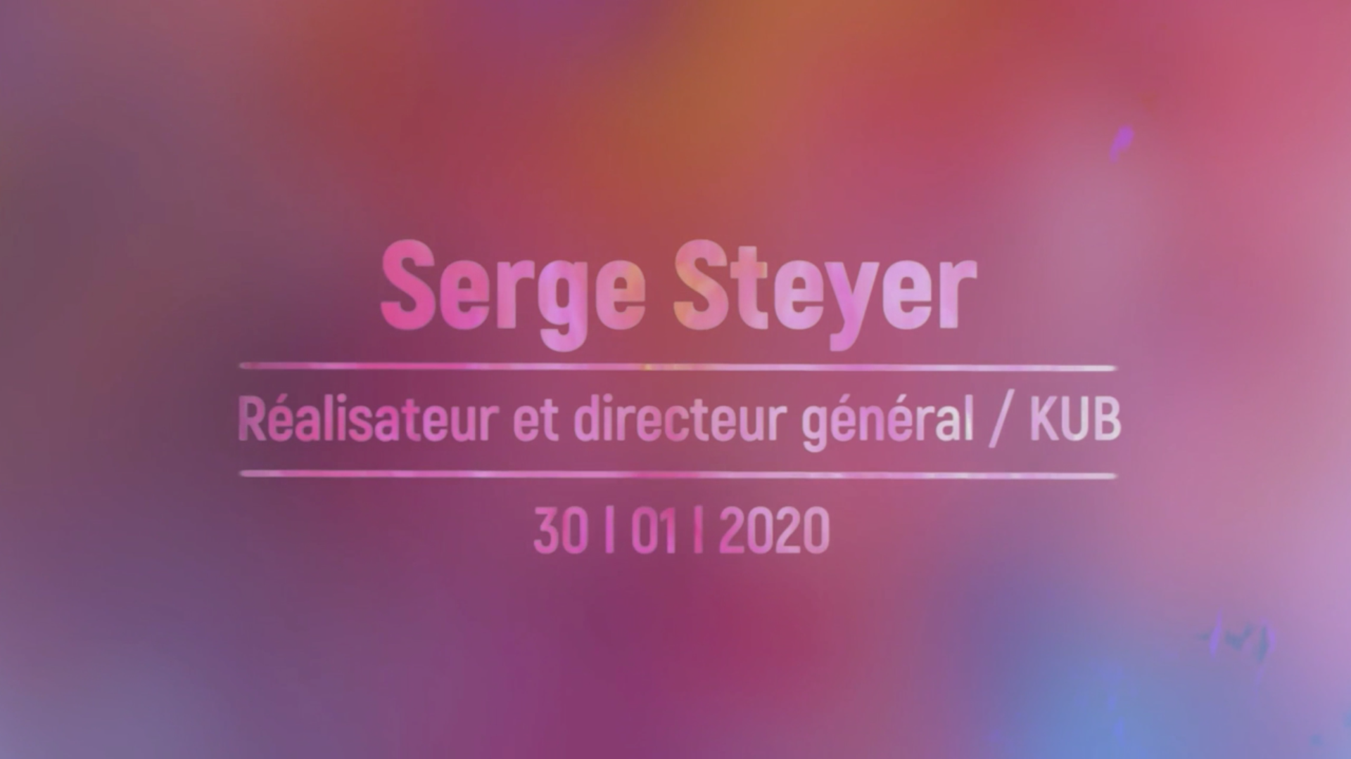 Entretien avec Serge Steyer - Numic
